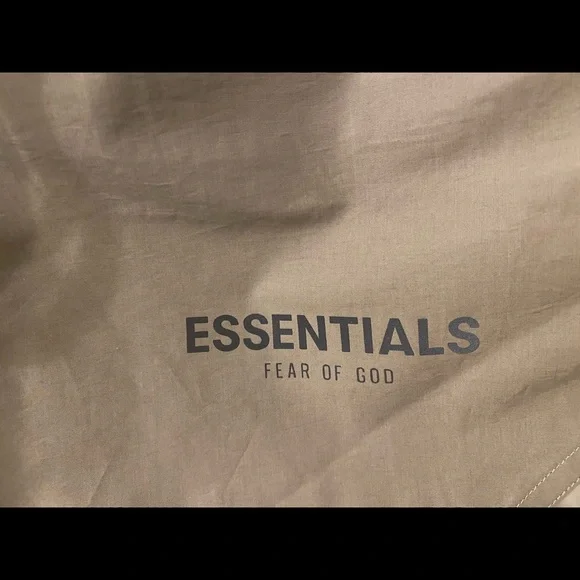 Fear Of God Essentials Taupe Volley Shorts SS21 - Picture 3 of 5